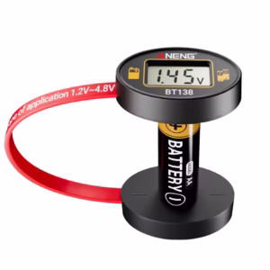 Testeur de Batterie Numérique BT138 – Indicateur Universel de Capacité pour Batteries 18650 / AA / AAA / 9V