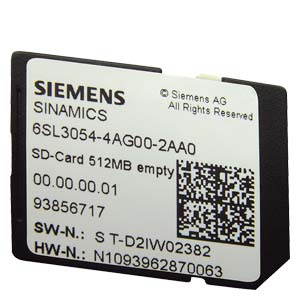Carte Sd Siemens 512Mo 6SL3054-7TG00-2BA0 Pro
