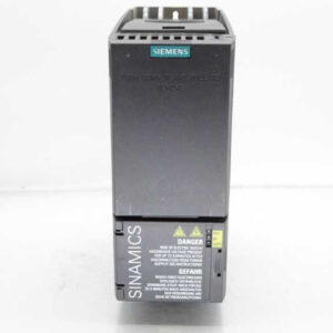 SINAMICS G120C Rated 0.55 kW with 150% overload for 3 sec. 380-480V3AC+10/-20% 47-63Hz Integrated filter class A I/O interface: 6DI, 2 DO, 1 AI, 1 AO Safe-Torque-Off integrated Fieldbus integrated: USS/MODBUS RTU; Ref :6SL3210-1KE11-8uB0 Siemens
