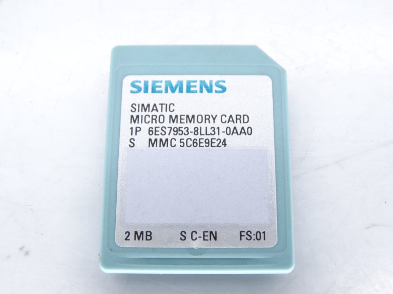 Siemens Carte Mémoire S7-300 2MB 6ES7 953-8LL31-0AA0 Carte Mémoire Siemens 2MB Siemens