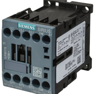 Contacteur Siemens 24VAC Mini 3P 4kW 1NC Référence 3RT2016-1AB02 Siemens
