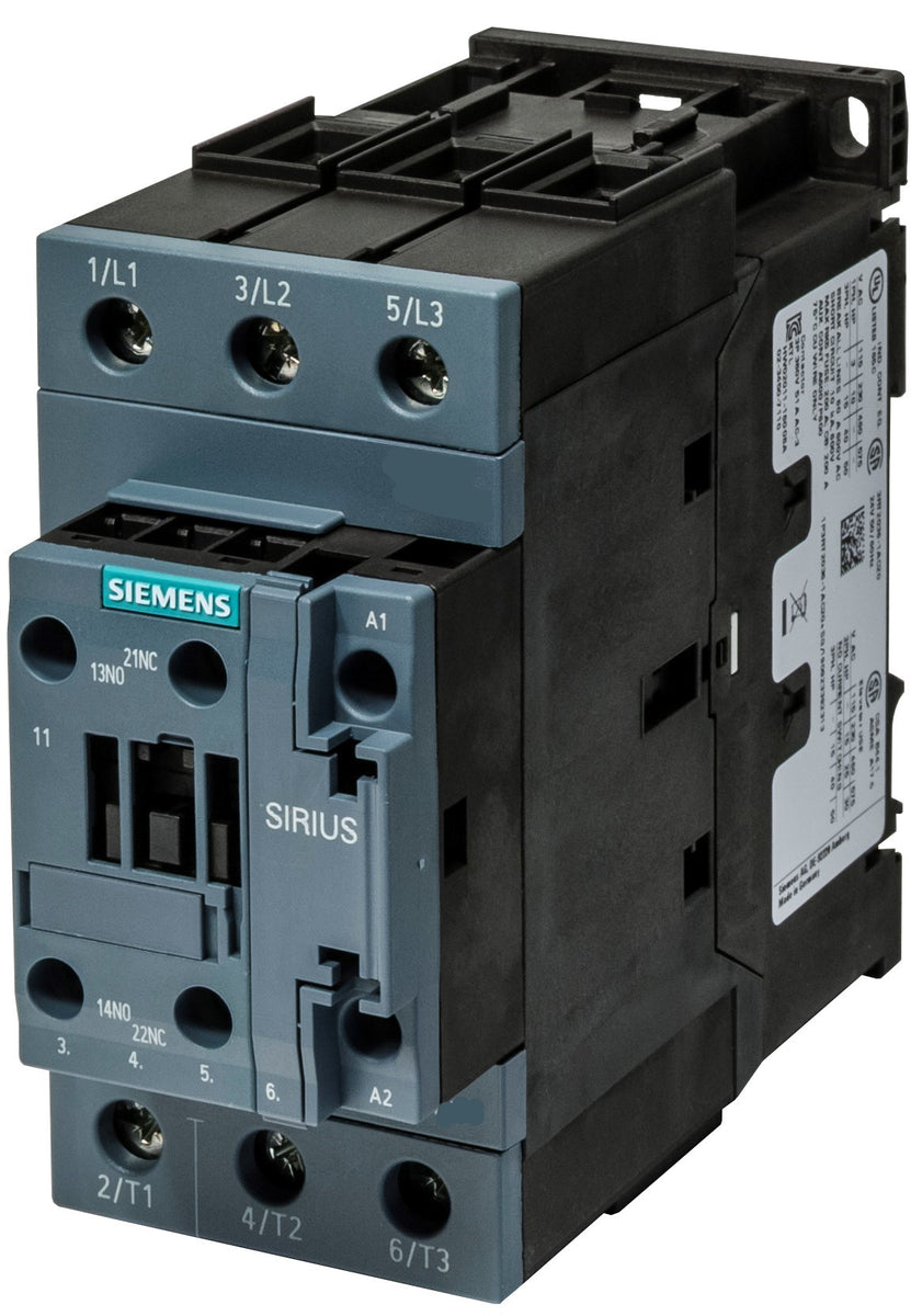 Contacteur Siemens 22kW 220V AC 3P Référence 3RT2036-1AP00 Siemens