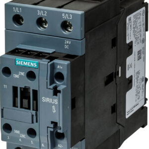 Contacteur Siemens 3P 24VDC 22kW Modèle 3RT2036-1KB40 Siemens