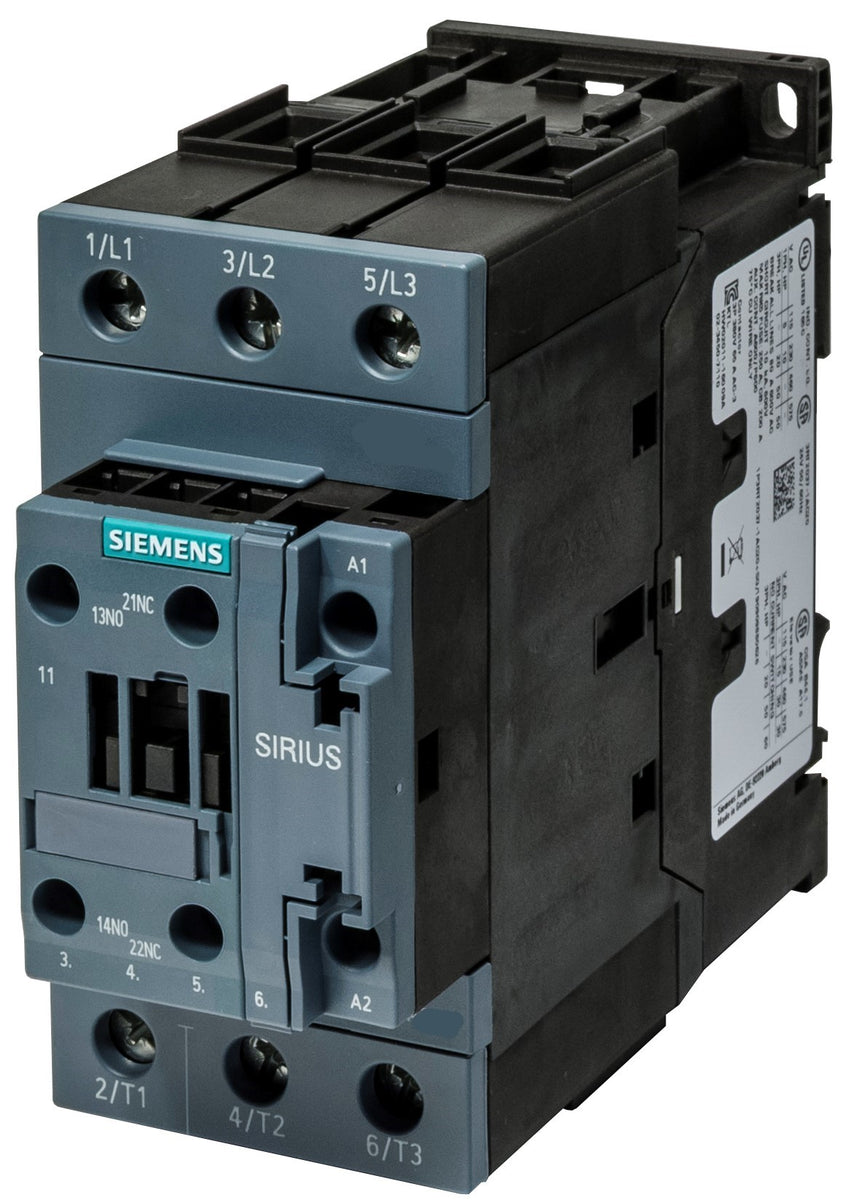 Contacteur Siemens 65A 30 kW 220V Référence 3RT2037-1AP00 Siemens