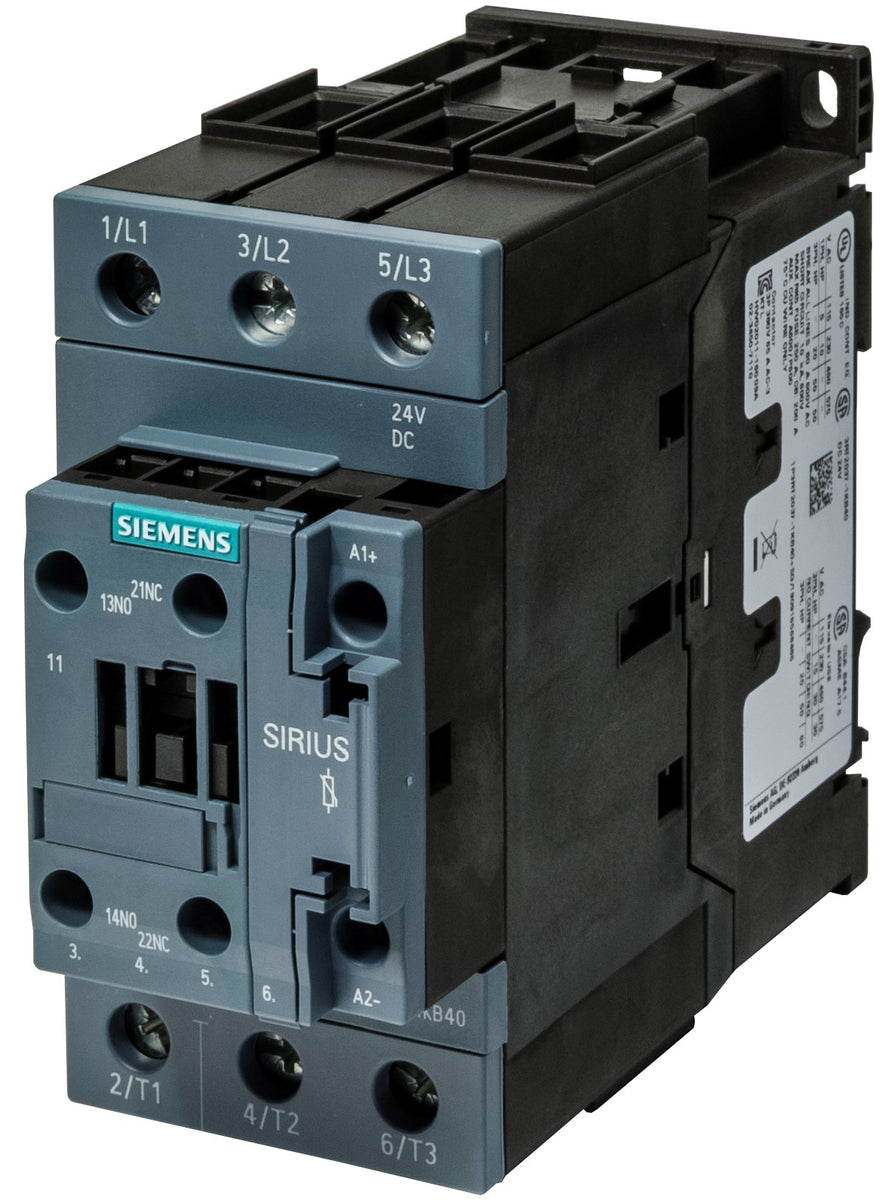 Contacteur Siemens 3P 24VDC 30KW 3RT2037-1KB40 Contacteur Siemens 30kw Siemens
