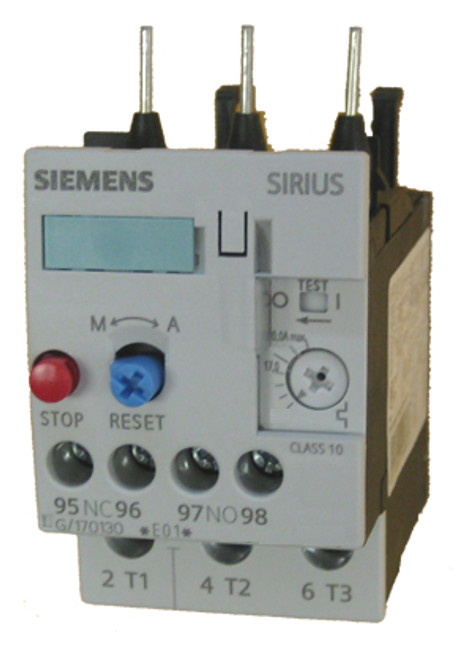 Relais thermique Siemens 6.3A 3RU1126-1GB0 pour protection moteur et sécurité électrique Siemens