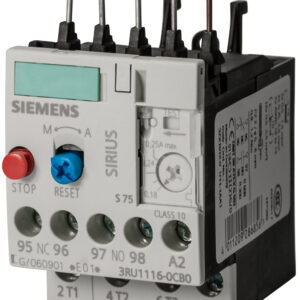 Relais thermique Siemens 0.25A 3RU1116-0CB0 pour protection moteur et sécurité électrique Siemens