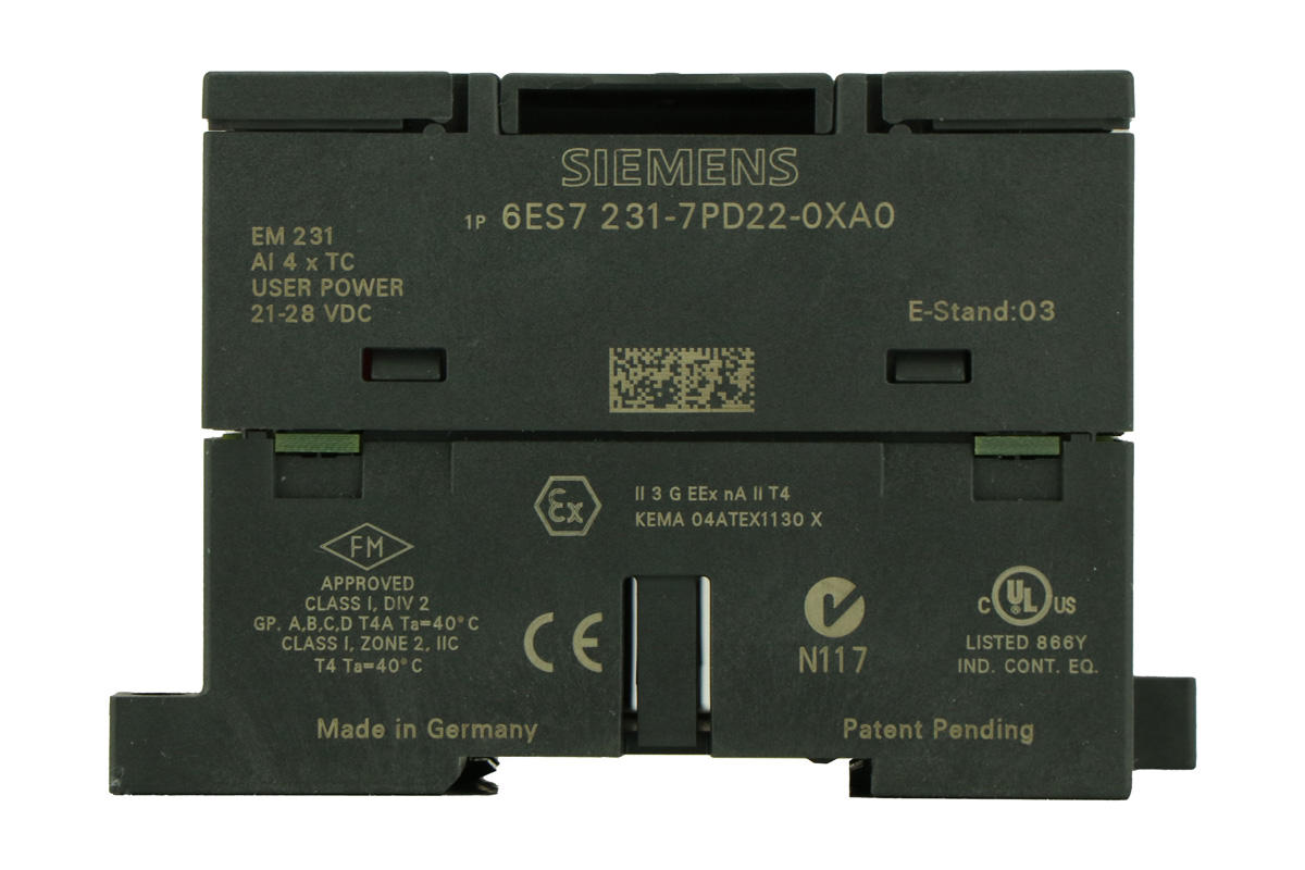 Module S7 200 Siemens EM231 Entrée Analogique 8AI Thermocouple 6ES7 231-7PF22-0XA0 Siemens