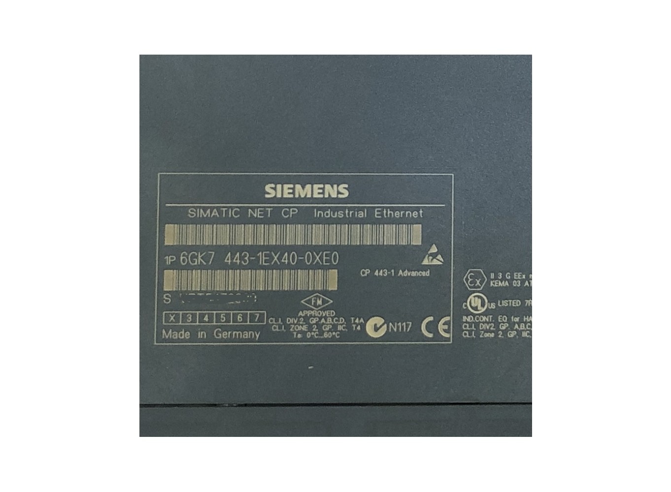 Siemens CP443 Ethernet S7-400 Module 6GK7443-1EX40-0XE0 Siemens