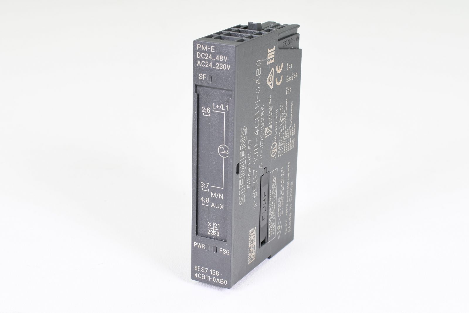 Modules d'alimentation Siemens SIMATIC DP PM-E ET 200S 24-48 V DC 24-230 V AC 6ES7138-4CB11-0AB0 Siemens