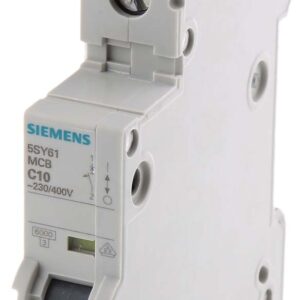 Disjoncteur Siemens 10A 230V 10kA 1P C Référence 5SY6110-7 Siemens