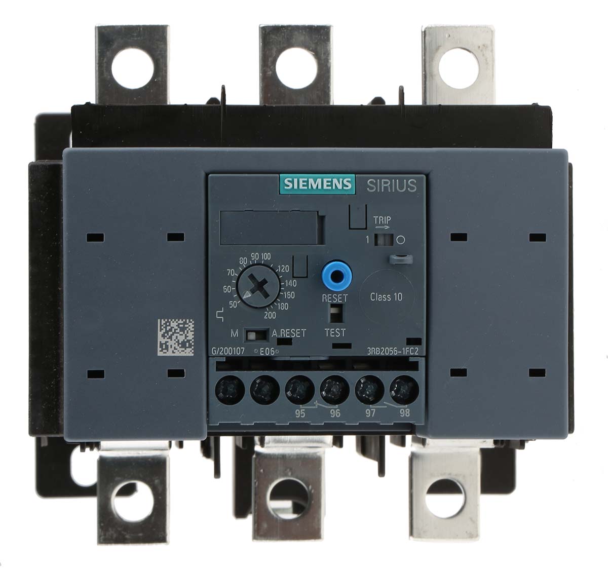 Relais thermique Siemens 200A 3RB2056-1FC2 pour protection moteur Siemens
