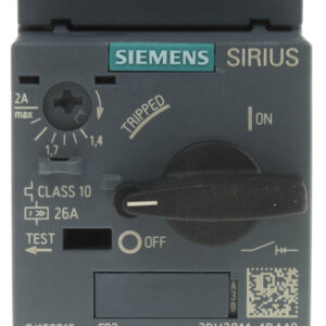 Disjoncteur Siemens 2A Moteur 3RV2011-1BA10 Déclenchement 1.4-2A Siemens