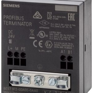 Terminaison Réseau Siemens Profibus pour S7 300 - Référence 6ES7972-0DA00-0AA0 Siemens