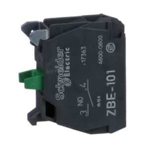 Auxiliaire Vert Schneider ZBE-101 pour Commande et Protection Électrique