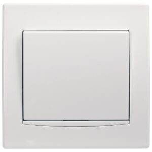 Bouton-poussoir simple allumage Sans vis blan