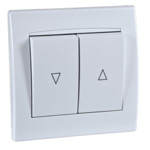 Interrupteur Schneider pour volets roulants à vis blanc AYA1300121