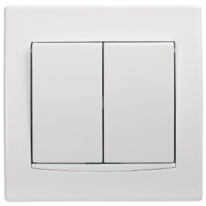 Interrupteur Schneider sans vis double allumage blanc AYA0300121