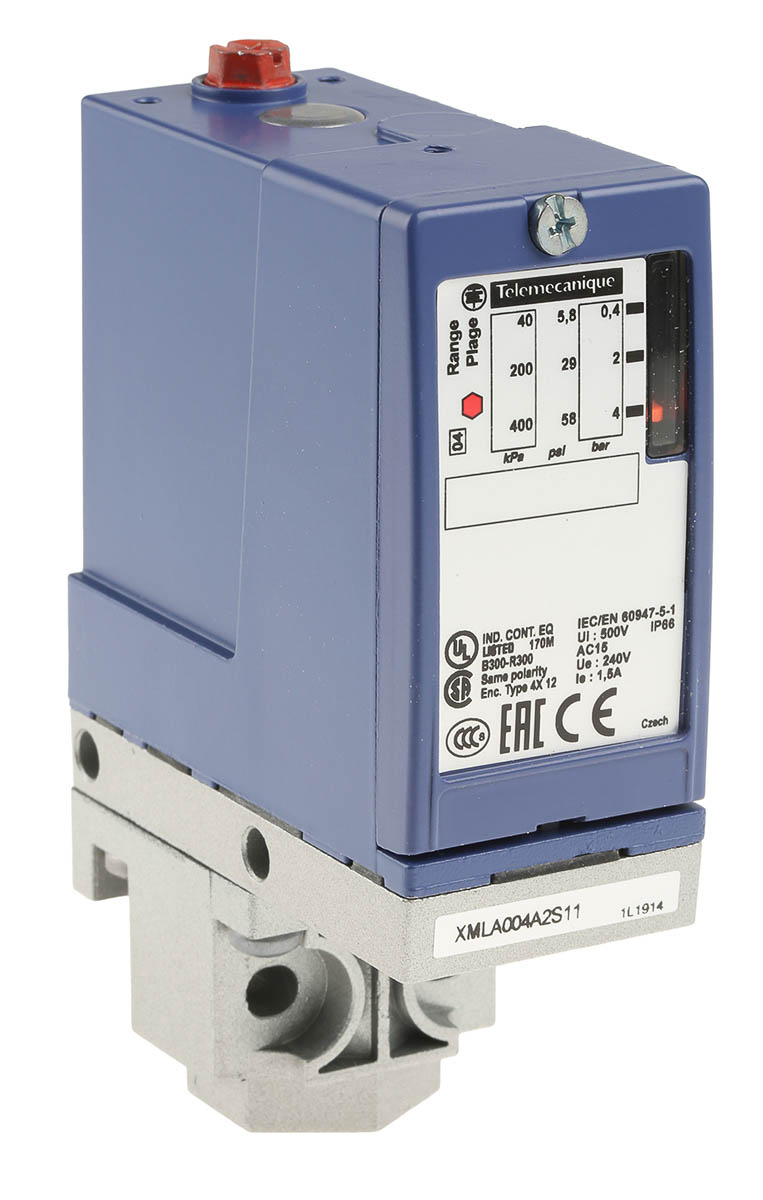 Pressostat Schneider 4 Bar XMLA004A2S11 pour Systèmes de Contrôle de Pression