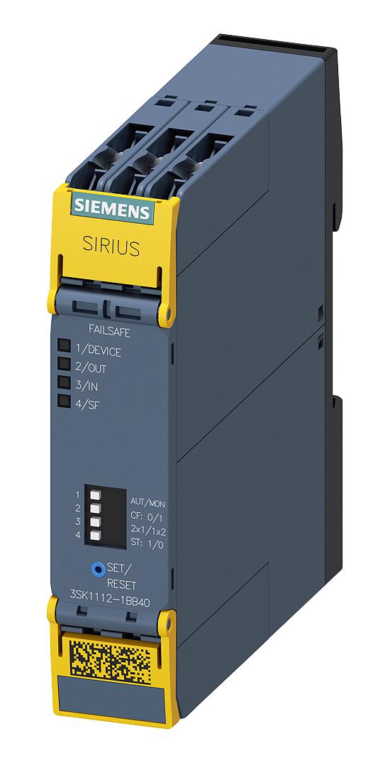 Relais de sécurité Siemens 3SK1112-1BB40 pour protection des installations électriques