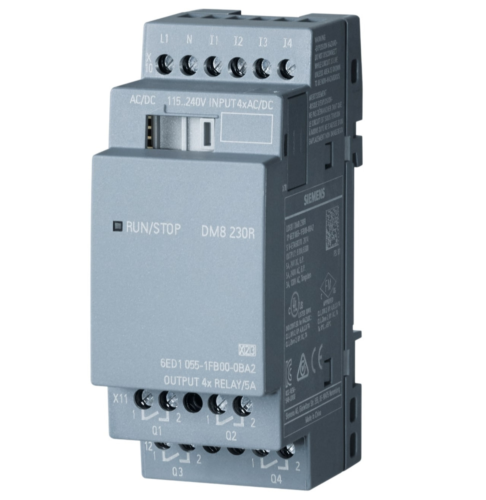 Siemens MODULE Mixte Logo 4DI 4DO Relais Siemens 220V Référence 6ED1055-1FB00-0BA2 Siemens