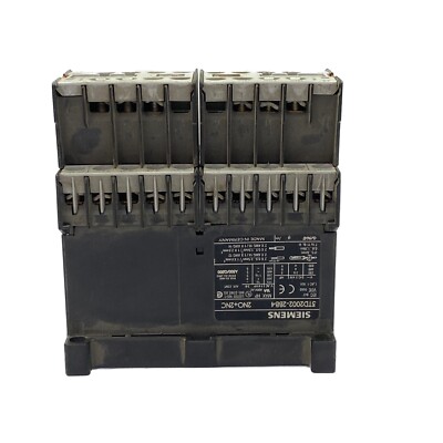 Contacteur Siemens 4kW 3P AC-3 440V 4kW 2NO 2NC Bobine 24Vdc Référence 3TD2002-2BB4 Siemens