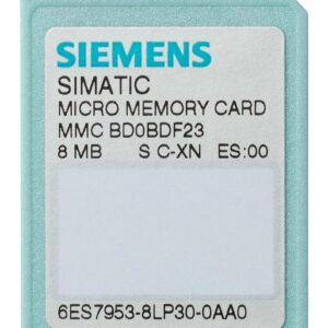 Siemens SIMATIC S7 Carte Mémoire Siemens 8MB MMC pour S7-300 C7 ET 200 3V Nflash 6ES7953-8LP31-0AA0