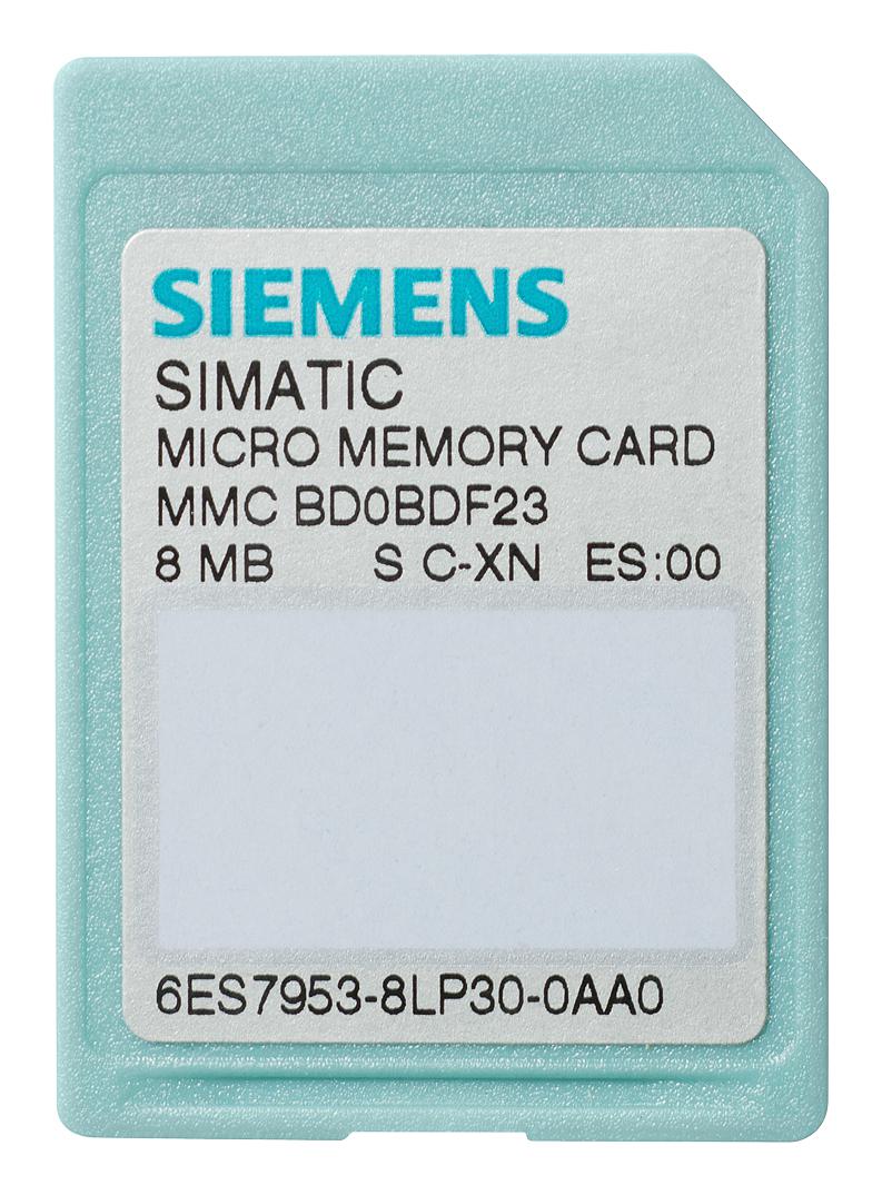 Siemens SIMATIC S7 Carte Mémoire Siemens 8MB MMC pour S7-300 C7 ET 200 3V Nflash 6ES7953-8LP31-0AA0