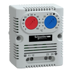 Thermostat Schneider Double Rouge Bleu NO NC sur Rail NSYCCOTHD - thermostat schneider no nc